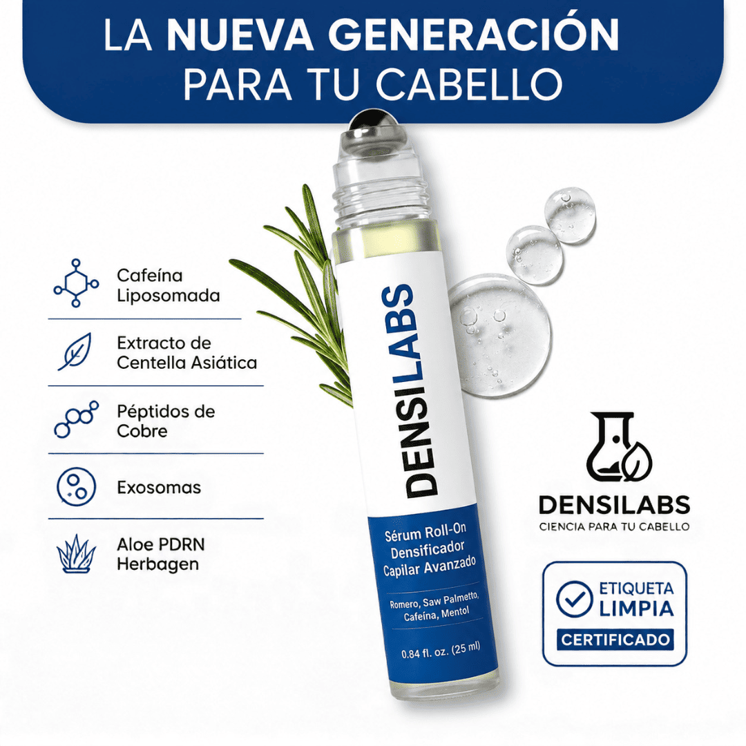 Sérum roll-on para la densidad capilar